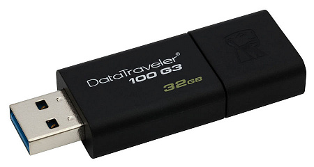 USB-флеш-накопитель 32Gb Kingston DataTraveler 100 G3,USB 3.0, черный