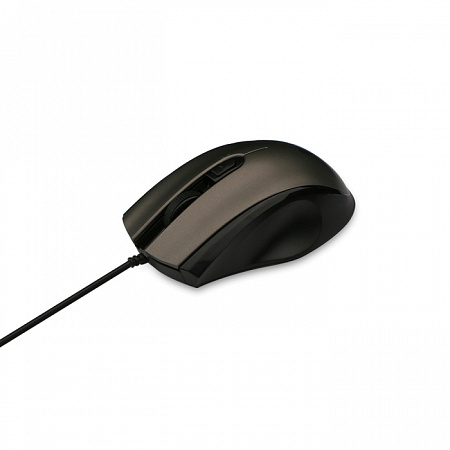 Проводная мышь Jet.A Comfort OM-U50 серая (800/1200/1600dpi, 3 кнопки, USB)