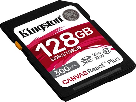 Карта памяти SDXC 128GB Class10 Kingston SDR2/128GB Canvas React Plus w/o adapter