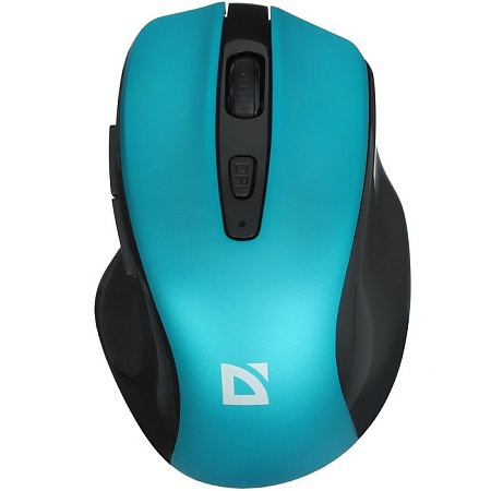Мышь беспроводная оптическая Defender Prime MB-053 бирюзов,6D,800-1600dpi,бесшумн