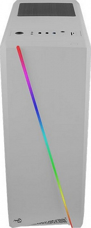 Корпус AeroCool Cylon Tempered Glass WHITE (Без БП,ATX,боковое окно,закал.стекло,Card Reader,RGB)
