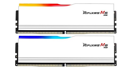 DIMM DDR5 2x32Gb PC5-41600 DDR5-5200 G.Skill RIPJAWS M5 CL40 White 