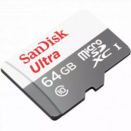 Карта памяти MicroSD 64Gb Sandisk SDXC Class 10 Ultra UHS-I U100MB/s