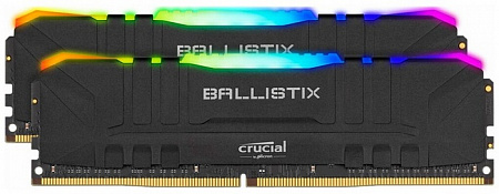 DIMM DDR4 16384Mb 2X8Gb PC-28800 DDR4-3600 Crucial Ballistix Black RGB CL16 BL2K8G36C16U4BL