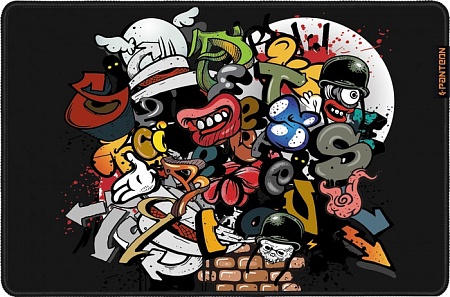Коврик для мыши JETACCESS Panteon GP-190SM GRAFFITI средняя (Speed Control,500x330x3мм)