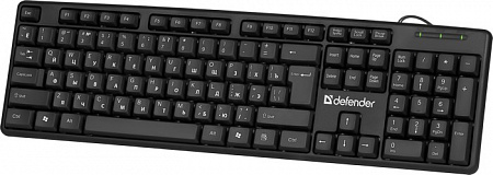 Клавиатура Defender Element HB-520 RU,USB,черный,полноразмерная