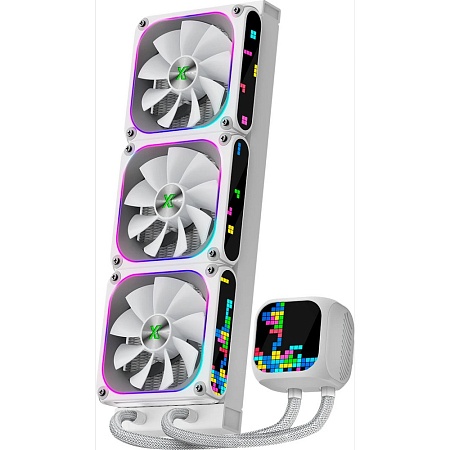 СВО XASTRA LZ360 ARGB WH white LGA1851/1700/1200/115X/AM5/AM4 ( 3x120mm ARGB Dot-matrix fan and PUMP