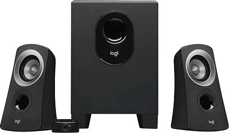 Колонки Logitech Z-313 2.1 черный/ серебристый 25Вт