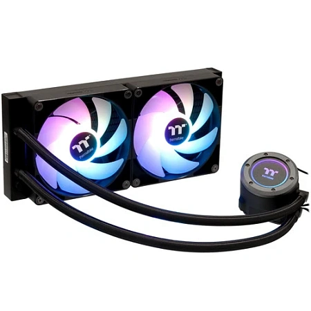 СВО для процессора Thermaltake TH280 V2 ARGB CL-W375-PL14SW-A Soc-AM5/AM4/1200/1700/1851 черный,4-pi