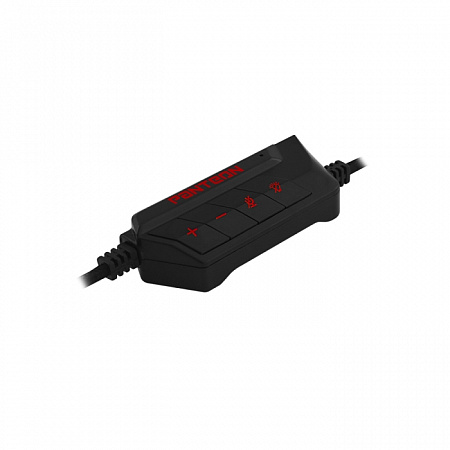 Игровая стереогарнитура с красной подсветкой и звучанием 7.1 Jet.A Panteon GHP-600 чёрно-красная