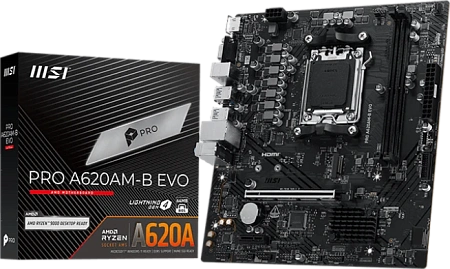 Мат.плата mATX Socket AM5 MSI PRO A620M-B EVO DDR5
