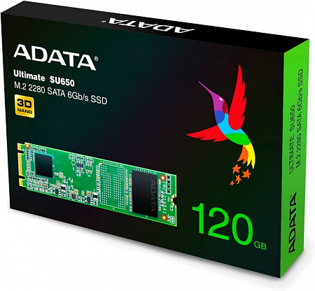Накопитель SSD M.2 120Gb ADATA SU650 ASU650NS38-120GT-C