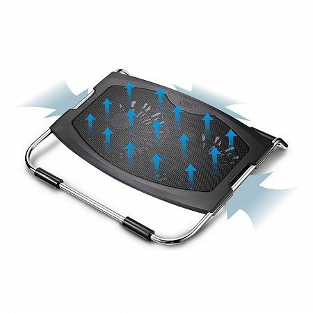 Подставка для охлаждения ноутбука DEEPCOOL N2000 IV (до15.6", 2x140мм вентилятор, черный, резин.вста