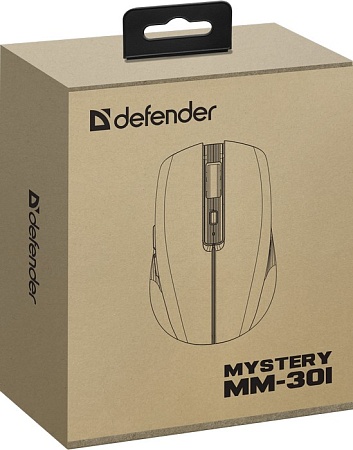 Мышь беспроводная оптическая Defender Mystery MM-301 LED (2.4+2*BT,4D,1600dpi,фиолет)