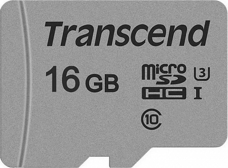 Карта памяти microSD 16Gb Transcend SDHC Class 10 UHS-1 U1 (SD адаптер) TLC