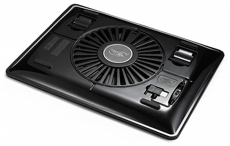 Подставка для охлаждения ноутбука DEEPCOOL N1 BLACK (до 15.6",супертонкий 2,6см,180мм вентилятор)