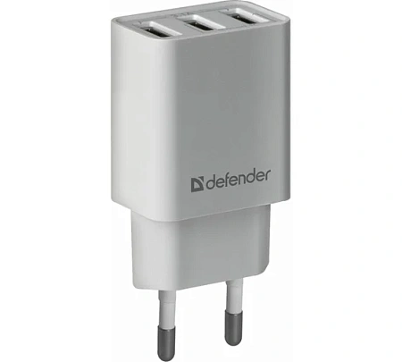 Сетевой адаптер Defender UPA-31 белый (3xUSB,3.1А)