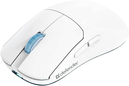 Мышь беспроводная игровая DEFENDER Fame GM-516 белый (5кнопок,10000dpi)