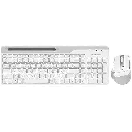Клавиатура + мышь A4Tech Fstyler FB2535C клав:белый/серый мышь:белый/серый USB беспроводная Bluetoot