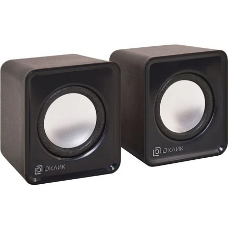 Колонки Oklick OK-331 2.0 черный 6Bт
