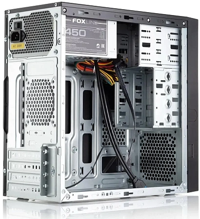 Корпус mATX Foxline FL-733R-FZ450R-U32-NRP black (450W, w/2xUSB2.0, w/2xUSB3.0)