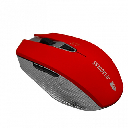 Беспроводная мышь Jet.A Comfort OM-U60G красная (800/1200/1600dpi, 6 кнопок, USB)