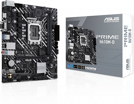 Материнская плата S1700 mATX Asus Prime H610M-D (2xDDR5/4800)