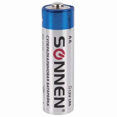 Батарейки SONNEN Super Alkaline, АА (LR6,15А), алкалиновые, пальчиковые, 454231