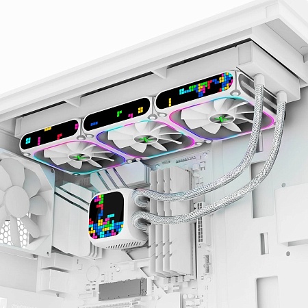 СВО XASTRA LZ360 ARGB WH white LGA1851/1700/1200/115X/AM5/AM4 ( 3x120mm ARGB Dot-matrix fan and PUMP