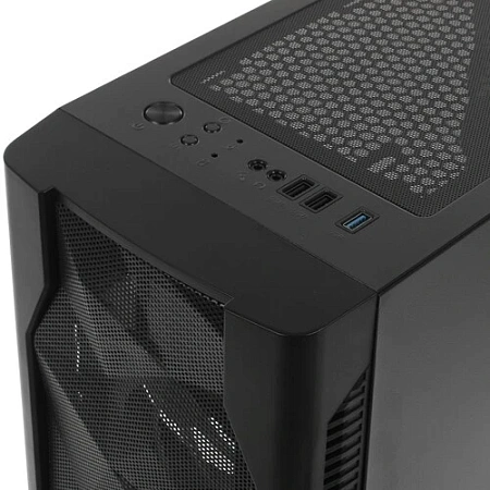 Корпус ATX 1STPLAYER DK D4 Black (без БП,metal mesh,4x120mm FRGB fans)