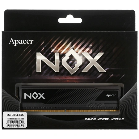 DIMM DDR4 8192Mb PC4-25600 3200MHz Apacer NOX AH4U08G32C28YNBAA-1 CL16, 1.35B