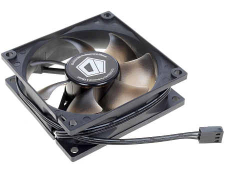 Вентилятор для корпуса ID-COOLING NO-8025-SD 80x80x25мм (3pin,черный,2000об/мин)