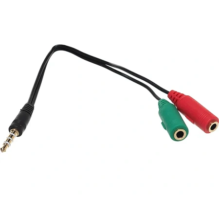 Переходник DEFENDER Headset Jack 2*3.5jack—3.5 4pin jack 0,15м