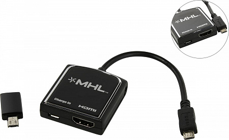 Адаптер аудио-видео Hama H-54510 HDMI (f), Micro HDMI (m) 0.2м. черный 