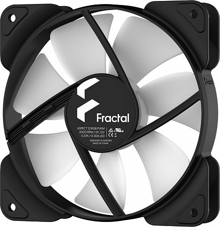 Вентиляторы Fractal Design (3in1) Aspect 12 RGB PWM Black Frame 120mm (4-pin,500-2000об/мин,10-3dBA)