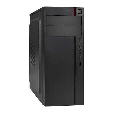 Корпус ATX Exegate AA-440-AA450 (AA450 8 см, 2*USB, аудио, черный)