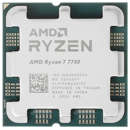 CPU AMD Ryzen 7 7700 OEM (AM5,3.8ГГц,2 х DDR5-5200МГц,Radeon Graphics,TDP 65Вт) CPU AMD Ryzen 7 7700 OEM (AM5,3.8ГГц,2 х DDR5-5200МГц,Radeon Graphics,TDP 65Вт)