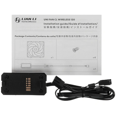 Вентиляторы Lian Li UNI FAN CL WIRELESS 120 12CL1W1B BLACK (120x124x28мм,PWM,ARGB,2150об/мин (Max.),