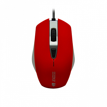 Проводная мышь Jet.A Comfort OM-U60 красная (400/800/1200/1600dpi, 4 кнопки, USB)