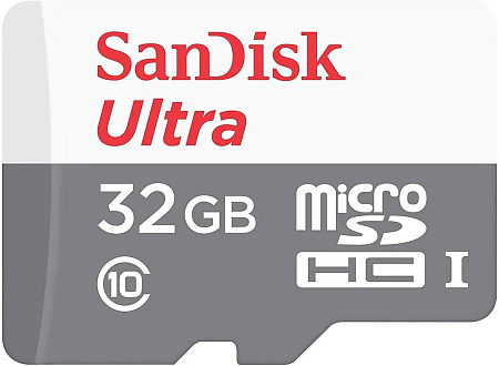 Карта памяти MicroSD 32Gb Sandisk SDHC Class 10 Ultra UHS-I 100MB/s