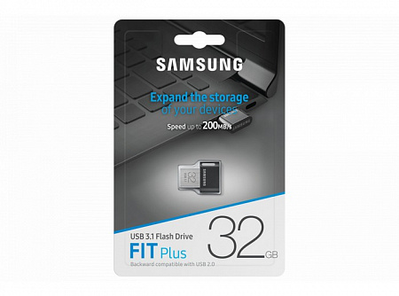 USB-флеш-накопитель 32Gb SAMSUNG FIT Plus, USB 3.1, 300 MB/s