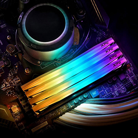 DIMM DDR4 16384Mb 2x8Gb PC25600 DDR4-3200 A-Data XPG Spectrix D60G RGB CL16