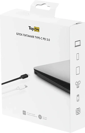 Универсальный БП для ноутбуков TopON TOP-UC100 автоматический 100W 5V-20V 3.0A от бытовой электросет