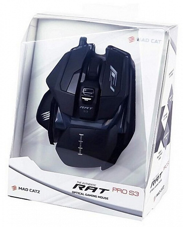 Мышь игровая оптическая лазерная Mad Catz R.A.T. PRO S3 Black (16000dpi,8 кнопок/RGB подсветка)