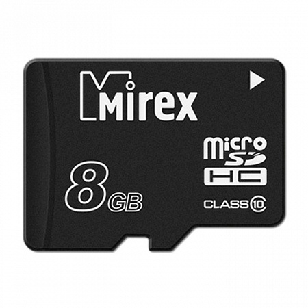 Карта памяти MicroSD 8Gb Mirex Class 10