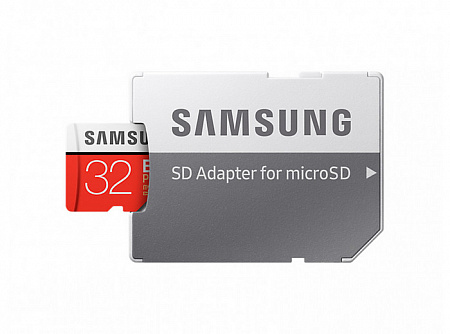 Карта памяти MicroSD 32Gb SAMSUNG EVO PLUS Class 10, UHS-I, U1 (SD адаптер) 20MB/s,95MB/s