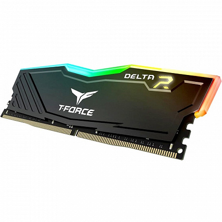 DIMM DDR4 16384Mb 16Gb 3200MHz TeamGroup DELTA RGB 2x8Gb CL16 Black TF3D416G3200HC16CDC01