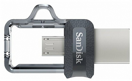 USB-флеш-накопитель 128Gb SanDisk Ultra Android Dual Drive OTG m3.0/USB3.0, Black