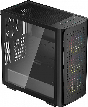 Корпус ATX Deepcool CK560 Black (ATX,без БП,закаленное стекло,3x120mm ARGB спереди,1x140mm)