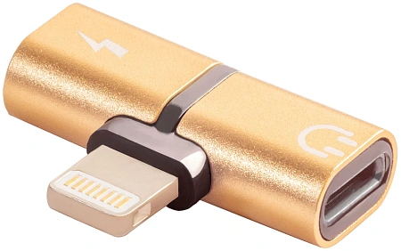 Адаптер-переходник для Apple GCR GCR-51149 Lightning > 2x Lightning, NO Sync Data,красный